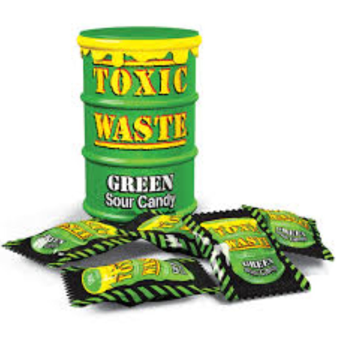 TOXIC WASTE GREEN SOUR CANDY 42G